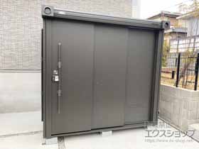 の物置・屋外倉庫 エルモ BEAMS DESIGN モデル 一般型 LMD-2215-BM 施工例