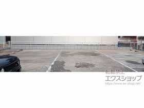 のフェンス・柵 ハイグリッドフェンスUF8型 フリーポールタイプ 施工例