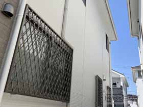 の面格子・窓格子 【特注】アルミ面格子 ヒシクロス 施工例
