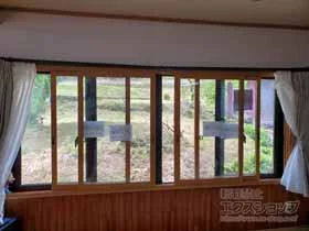 LIXIL リクシル(トステム)の内窓・二重窓 インプラス 引違い窓 4枚建 施工例