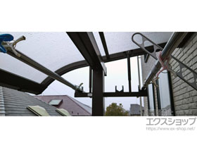 のバルコニー・ベランダ屋根 プレシオステラスII R型 屋根タイプ 単体 積雪〜20cm対応 施工例