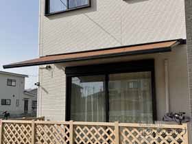 のオーニング・日よけ 彩風 あやかぜ C型 電動式 施工例