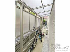 のテラス屋根 ソラリア F型 テラスタイプ 単体 積雪〜20cm対応＋前面パネル 施工例