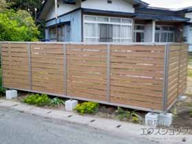 のフェンス・柵 モクハイフェンス フリーポールタイプ 施工例