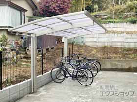 のサイクルポート・駐輪場 アリュースミニ 積雪〜20cm対応 施工例