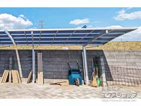 のカーポート アリュース　積雪〜20cm対応＋ 着脱式サポート柱 施工例