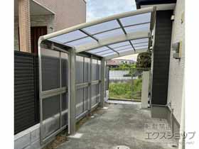 のカーポート プレシオスポート 積雪〜20cm対応＋サイドパネル*2段 施工例