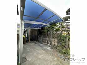のカーポート プレシオスポート 積雪〜20cm対応＋着脱式サポート柱 施工例