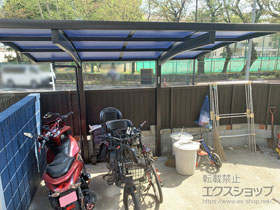 のサイクルポート・駐輪場 プレシオスポート ミニ 積雪〜20cm対応 施工例