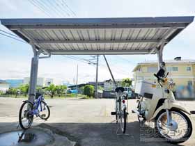 のサイクルポート・駐輪場 イナバ自転車置場 BYXタイプ 独立タイプ 施工例