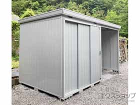 の物置・屋外倉庫 FORTAウィズ一般型 4420×2210×2385 右側開放スペースタイプ FW-2222+22KH-PS 施工例