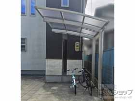 のサイクルポート・駐輪場 アリュースミニ 積雪〜20cm対応＋車止めバー 施工例