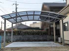 のカーポート アリュース 600タイプ 2台用 積雪〜20cm対応 施工例