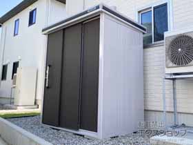 の物置・屋外倉庫 エルモ 積雪型 1870×1170×2121 LMDS-1811-DW 施工例