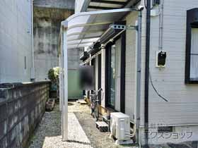 のテラス屋根 ソラリア R型 テラスタイプ 単体 積雪〜20cm対応＋水平式物干し 施工例