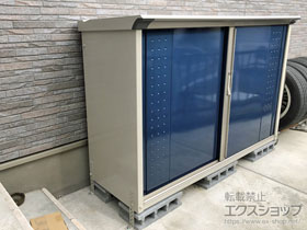 の物置・屋外倉庫 グランプレステージジャンプ 1695×530×1100 GP-175D-F-DB 施工例