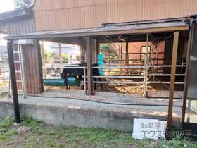 のテラス屋根 ソラリア F型 テラスタイプ 単体 積雪〜20cm対応 施工例