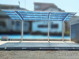 のカーポート アリュース 600タイプ 1台用 奥行延長セット 積雪〜20cm対応 施工例