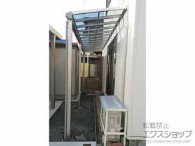 のテラス屋根 プレシオステラスII F型 テラスタイプ 連棟 積雪〜50cm対応 施工例