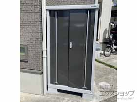 の物置・屋外倉庫 シンプリー 一般型 900×755×1603 MJX-097D-EB 施工例