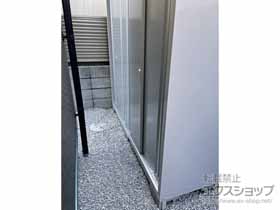 の物置・屋外倉庫 シンプリー 一般型 2160×615×1903 MJX-216E-P-PS 施工例