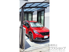 のカーポート アリュースZ 750タイプ 単体セット 1台用 積雪〜25cm対応+着脱式サポート 単体セット用 施工例