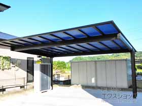 のカーポート エフルージュ FIRST EX 600タイプ 2台用 後方支持 積雪〜20cm対応 施工例