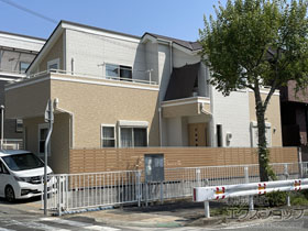 のフェンス・柵 ルシアス フェンスYS2H型 横スリット 高尺タイプ 施工例