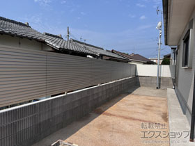 のフェンス・柵 ミエーネフェンス 目隠しルーバータイプ 施工例