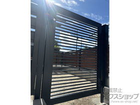 の門扉 開き門扉AB YR2型 片開き　柱使用 施工例
