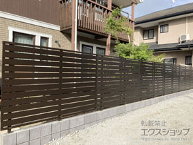 のフェンス・柵 シンプレオ フェンスYS3型 横スリット 高尺タイプ 施工例