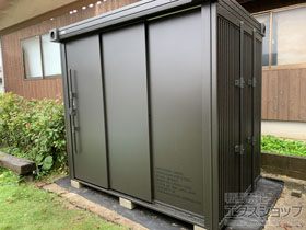 の物置・屋外倉庫 エルモ BEAMS DESIGN モデル 一般型 LMD-2215-BM 施工例