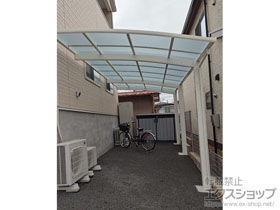のカーポート アリュース 600タイプ 1台用 奥行延長セット 積雪〜20cm対応 施工例