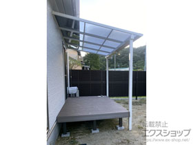 のテラス屋根 ソラリア F型 テラスタイプ 単体 積雪〜20cm対応 施工例