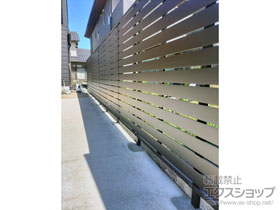 のフェンス・柵 シンプレオ フェンスYS3型 横スリット 高尺タイプ 施工例