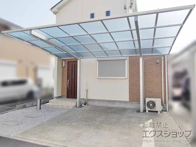 YKKAPのカーポート アリュース 600タイプ 1台用 積雪〜20cm対応 施工例