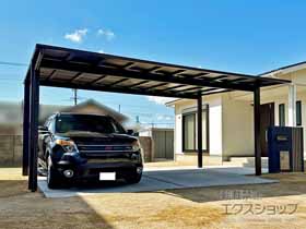 のカーポート エフルージュ FIRST 600タイプ 2台用 積雪〜20cm対応 施工例