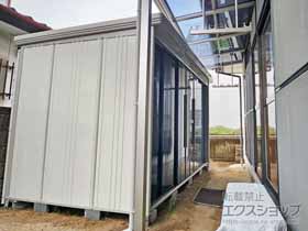 の物置・屋外倉庫 Mr.ストックマンダンディ 一般型 3232×1922×2110 ND-3219-DB 施工例