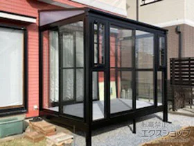 サニージュF型 積雪20cm対応の施工例一覧(ブラック) | テラス