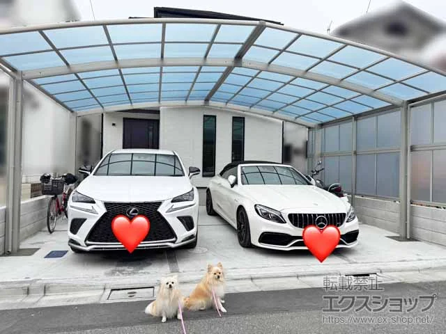 YKKAP�̃J�[�|�[�g �A�����[�X 600�^�C�v 3��p �ϐ�`20cm�Ή��{�T�C�h�p�l�� �Жʐݒu�@�Ԓ��t�� �{�H��