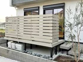 YKKAP�̃E�b�h�f�b�L ���E�b�h�f�b�L 200�{�Ɨ������E�b�h�X�e�b�v2�^�{���E�b�h�f�b�L�t�F���X3�^�����X���b�g�� �{�H��