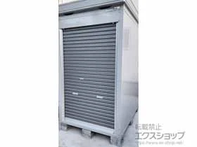 イナバの倉庫・ガレージ バイク保管庫 一般型 床付タイプ 1370×2630×2385 ハイルーフ FM-1426HY 施工例