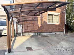 のカーポート プレシオスポート アール型 1台用 積雪〜20cm対応 施工例