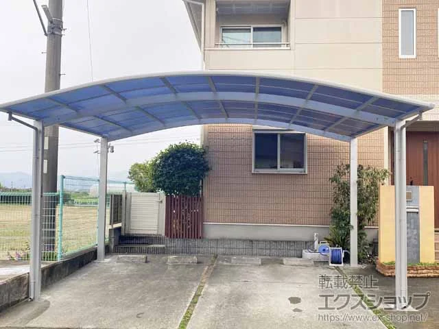 YKKAPのカーポート アリュース 600タイプ 2台用 積雪〜20cm対応 施工例