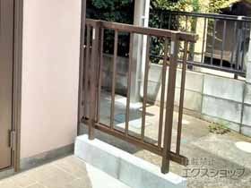 のフェンス・柵 ミエッタフェンス 防犯たて格子タイプ 自由柱施工 施工例
