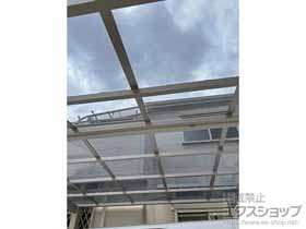 のカーポート プレシオスポート フラット型 M合掌セット 2台用 積雪〜20cm対応 施工例