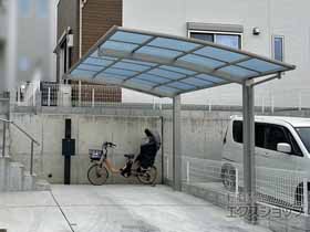 のカーポート アリュース 600タイプ 1台用 積雪〜20cm対応＋着脱式サポート 施工例
