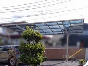 YKKAPのカーポート アリュース 600タイプ 1台用 積雪〜20cm対応 施工例