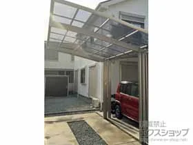 LIXIL(リクシル)のカーポート ネスカR (ラウンドスタイル) 積雪〜20cm対応 施工例