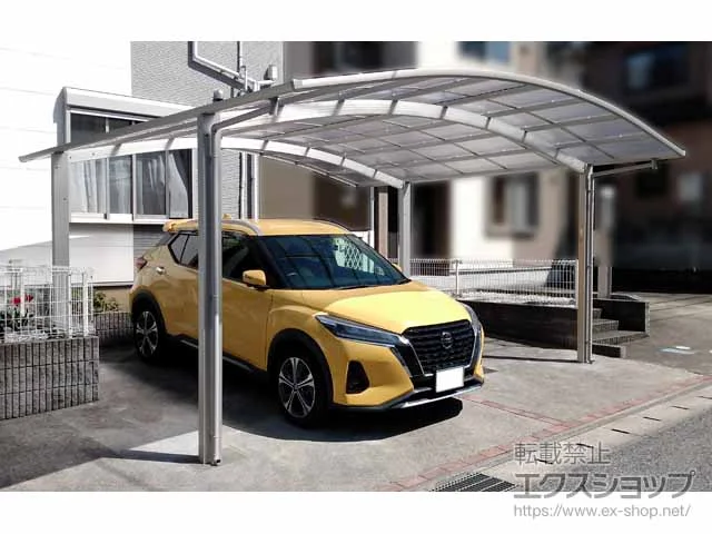 YKKAPのカーポート アリュース 600タイプ 2台用 積雪〜20cm対応 施工例